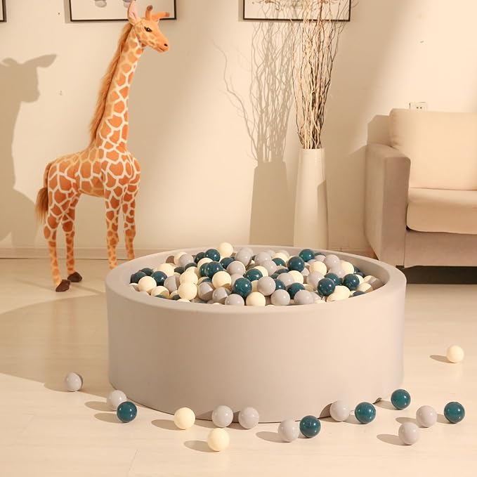 GOGOSO Baby Ball Pit Balls - Soft 2.15inch 100pcs Plastic Balls for Stimulating Playtime in Nursery Rooms or Kids Gifts Toy Xmas Decoration