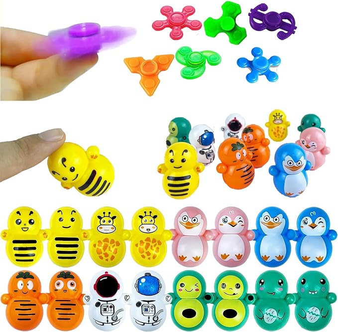 124 Pack Party Favors for Kids,Goodie Bags Pinata Stuffers,Treasure Box Toys,Birthday Party Gift Toys,School Classroom Rewards,Carnival Prizes Box,Easter Egg Filler Bulk Fidget Toys for Boys Girls