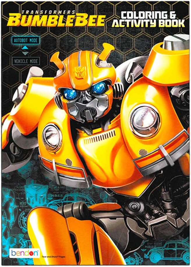 Coloring Books for Boys Super Set ~ Bundle Includes 5 Books and Stickers (Hot Wheels, Transformers, Jurassic World, Star Wars, Disney Cars)