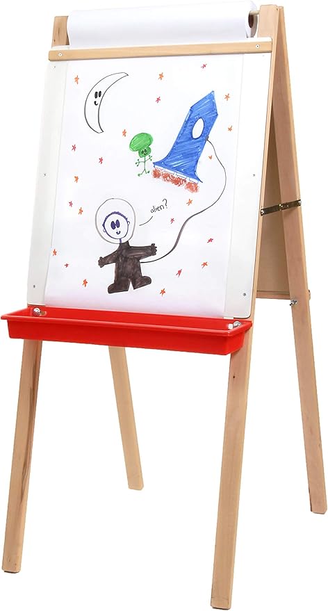 Flipside Products - Child's Deluxe Double Easel - Green Chalk/White Markerboard