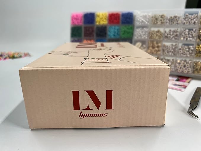 Clay Beads 8000 Pcs 2 Boxes Bracelet Making Kit - 24 Colors Polymer Clay Beads for Bracelet Making Set - Heishi Disc Beads for Jewelry Making kit with Charms and Gift Pack for Girls