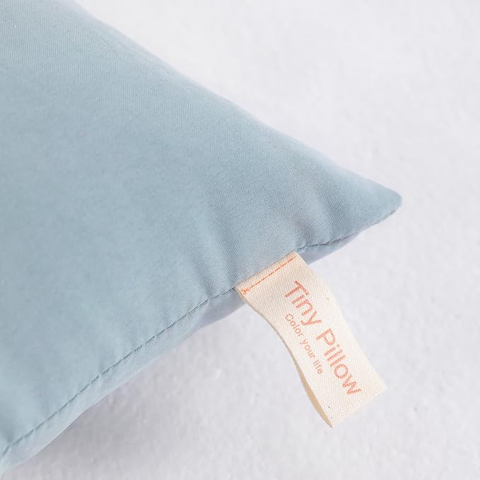NTBAY Tiny Pillows, Down Alternative 7"x11" Microfiber Mini Pillow for Travel, Pets, Soft Machine Washable Small Pillows for Neck, Wrist, Lumbar and Knee, Sea Green