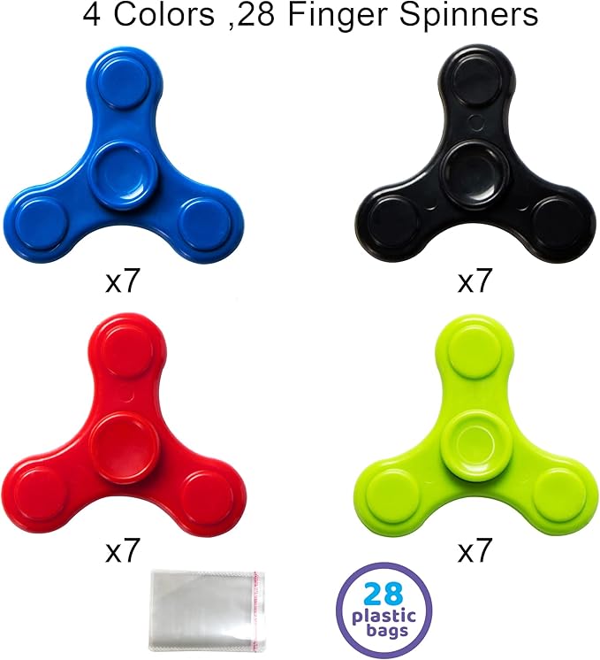 JOYIN 28 Packs Valentines Cards with Fidget Spinner, Stress Relief Hand Finger Spinner Fidget Toy for Valentine’s Day Kids School Classroom Prizes, Gift Exchange,Party Favor Exchange Gift Rewards