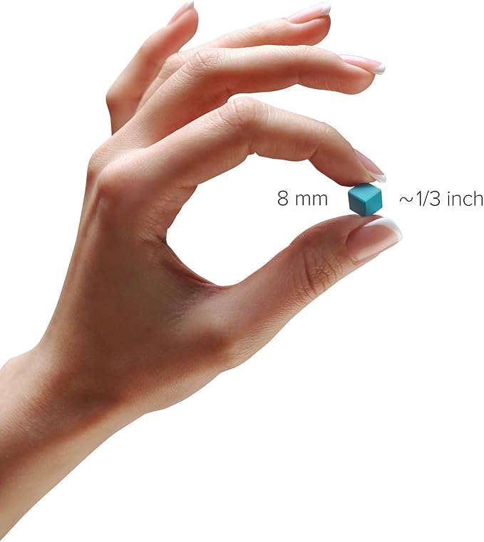 PIXIO-16 Light Brown Color Series Magnetic Blocks Building Set 16pcs with Free App, Stress Relief Building Blocks, Magnets for Kids, Pixel Art Desk Toy, Fidget Toys