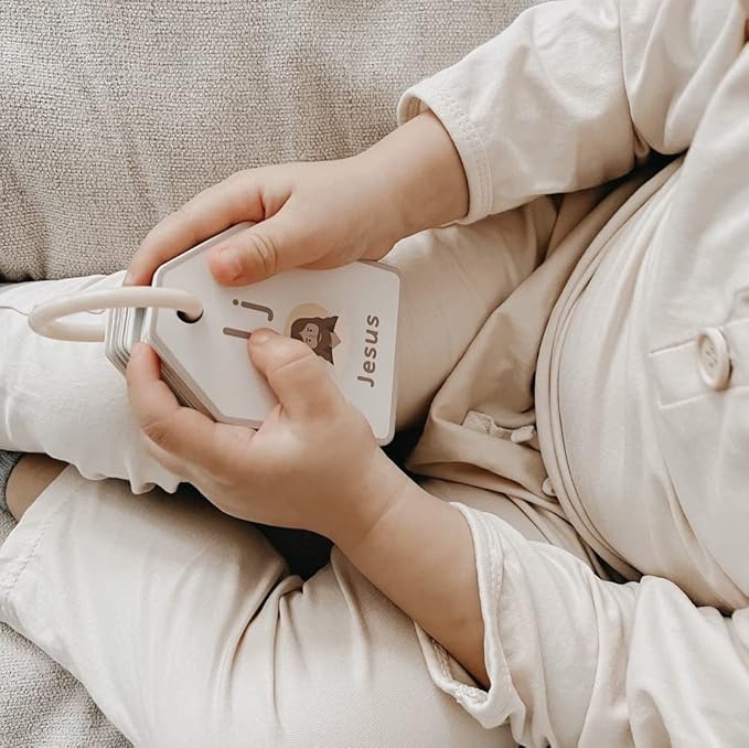 Good Ground Bible ABC Flash Cards Preschool Sunday School Toys Christian Homeschool Alphabet Ring Cards Toddler ABC Phonic Letters & Words