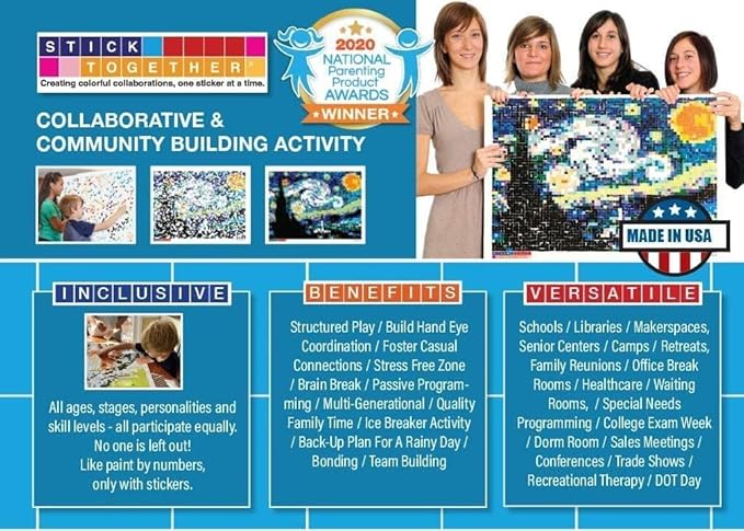 Llama Mosaic Sticker Art Kit for Kids and Adults, Large Sticker by Number/Letter Poster 36" x 40" with 3,996 Stickers, Paint by Stickers Puzzle for School, Classroom, Home