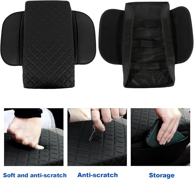 BreTrewri Center Armrest Console Pad for 2022 2023 2024 2025 Honda Civic 11th Gen Civic 2022-2025 Armrest Lips Cover Storage Covers Accessories (11th gen CIVIC-22)