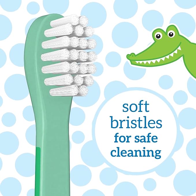 Dr. Brown's Baby and Toddler Toothbrush - Crocodile, BPA Free - Age 1-4Y