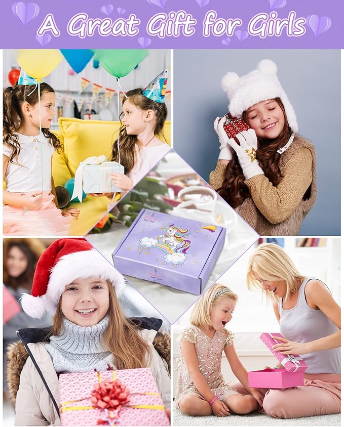 Anicco Jewelry Making Kit for Girls Age 8-12, with Pendant Charms, Bracelets and Necklace for DIY Crafts and Gifts