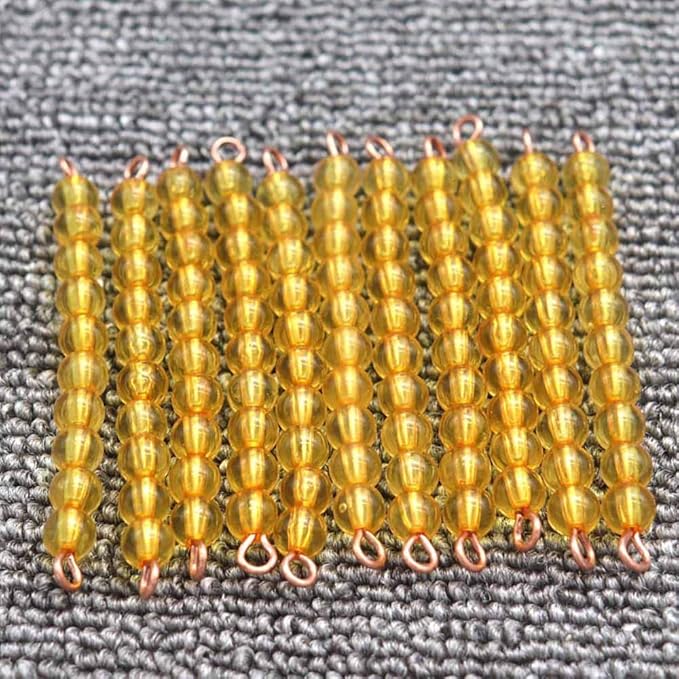Kghios Montessori Math Toys Material for Toddlers Seguin Boards with Beads Home Edition,Montessori Seguin Boards & Beads