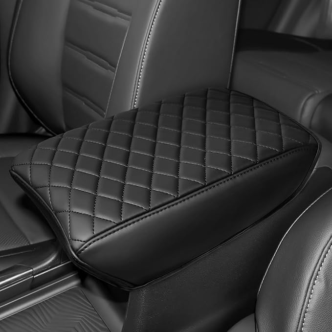 Bercicci Center Console Armrest Cover Compatible with Honda 2017-2022 CRV (Include Hybrid) Accessories Leather Material Center Console Liner Protection