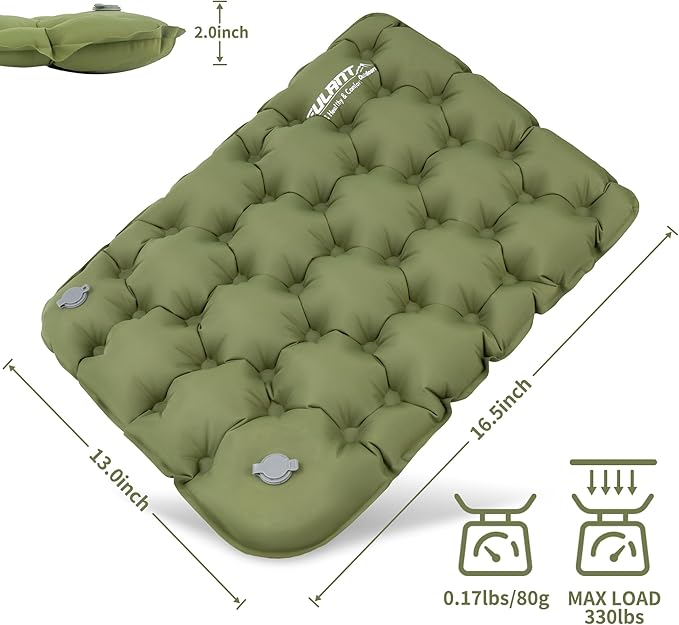 EULANT Lightweight Inflatable Seat Cushion Waterproof Air Cushion,Portable Travel Cushion Suitable for Camping Hiking Climbing Bleacher, Home and Office