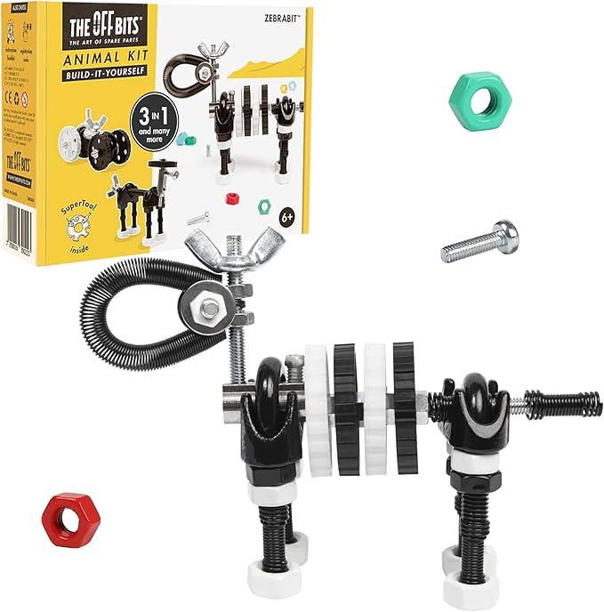 Build Your Own Animal Robot, Educational Stem Building Toys for Kids Age 6 7 8 9+ Year Old, Zebra Robot Stem Toys Engineering Kit, Construction Toys Steam Gift for Boys Girls