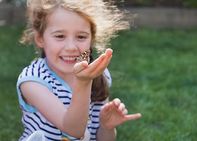Insect Lore Butterfly Farm™ | Butterfly Kit with Live Cup of Caterpillars | 5 Caterpillars, Reusable Habitat, STEM Butterfly Journal & More