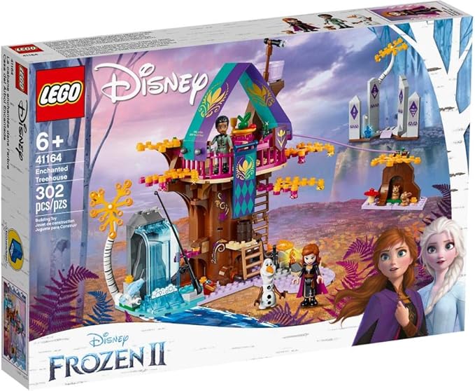 LEGO Disney Princess Enchanted Treehouse, Includes Anna, Olaf and Mattia Minifigures, Adventures in The Woods, Frozen 2 Toy (41164)