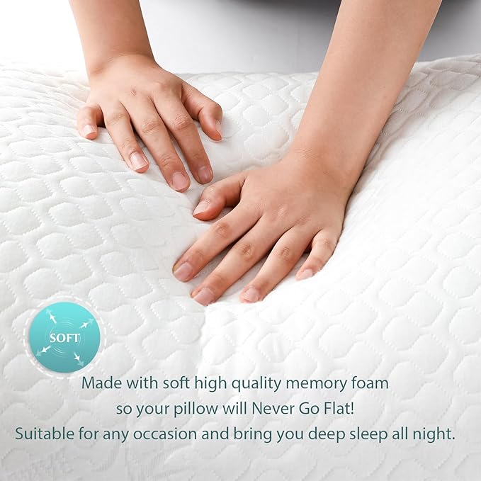 Extra Long Body Pillow Cubies Memory Foam 150x50cm – Anime Body Pillow Insert for Adults – with Cooling Cover Huggable Pillows 20x60 inches