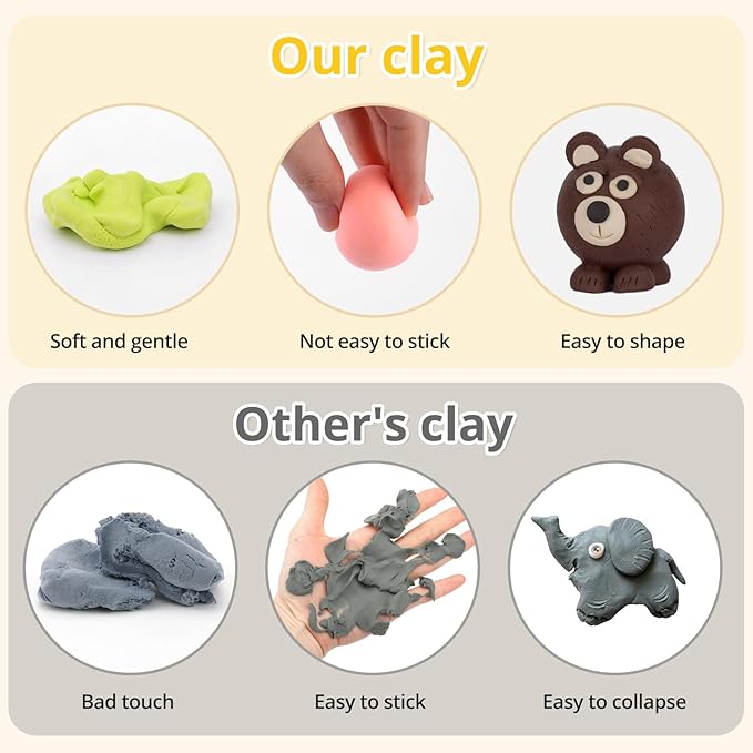 Air Dry Clay, 108 Packs Colored Air Dry Foam Clay, Foam Clay, Crafting Clay, Moldable Foam Clay Super Light Weight Air Dry Clay Perfect Clay for Arts Crafts