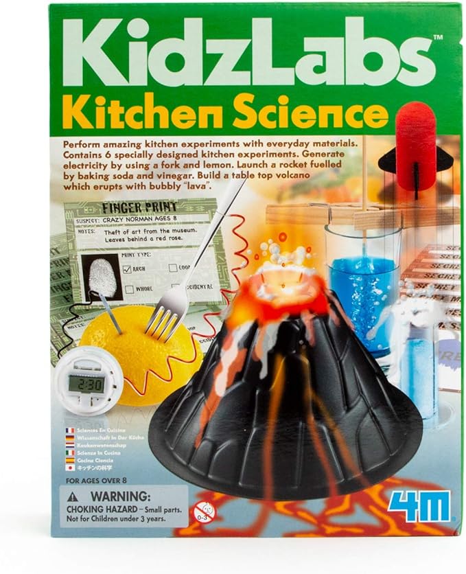 4M Kitchen Science Kit - DIY Chemistry Experiment Lab Stem Toys Gift for Kids & Teens, Boys & Girls (3806)
