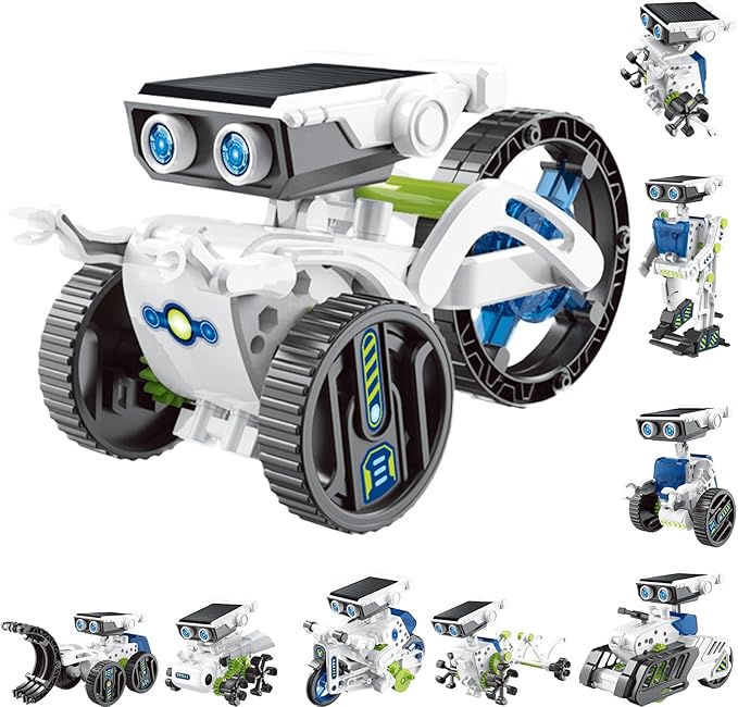 COBFDHA Toys for Kids Age 8-12, 12-in-1 STEM Building Robot Kit Science Learning Educational Experiment Kit, Gifts for 9 10 11 12 13 14 Year Old Boys.