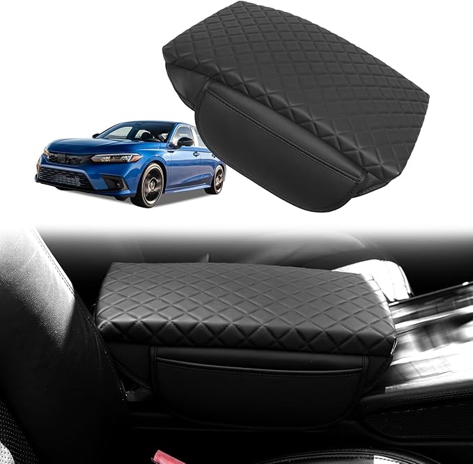 BreTrewri Center Armrest Console Pad for 2022 2023 2024 2025 Honda Civic 11th Gen Civic 2022-2025 Armrest Lips Cover Storage Covers Accessories (11th gen CIVIC-22)