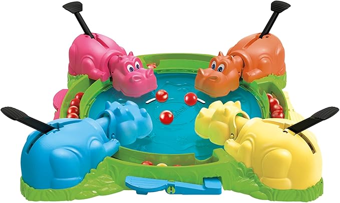 Hungry Hungry Hippos Game for Preschoolers | Instant Marble Relaunch, Easy Set-Up & Storage| Ages 4 and Up | 2 to 4 Players | Kids Games