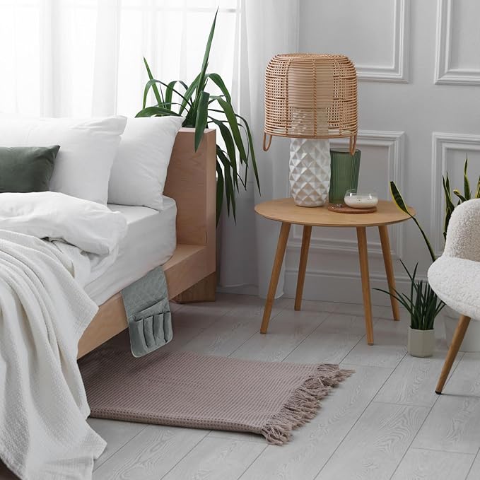 uxcell 1 Pcs Recliner Armchair Caddy, Couch Armrest Organizer with 5 Pockets for Bedside Sofa Remote Control Holder Magazine Phone Book Glasses (Dark Blue, 35"x13")