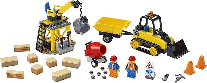 LEGO City Construction Bulldozer 60252 Toy Construction Set, Cool Building Set for Kids (126 Pieces)