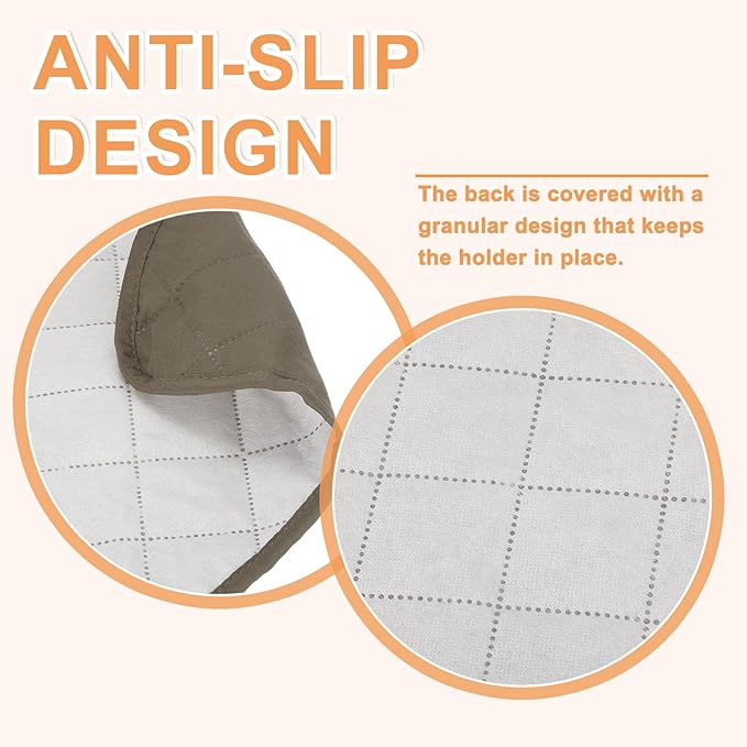 uxcell Couch Sofa Armrest Organizer Non-Slip Chair Arm Recliner Remote Control Organizer with 6 Pockets for Books, Magazines, Tablet, Phone, Plaid Khaki