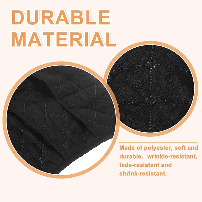 uxcell Couch Sofa Armrest Organizer Non-Slip Chair Arm Recliner Remote Control Organizer with 6 Pockets for Books, Magazines, Tablet, Phone, Black