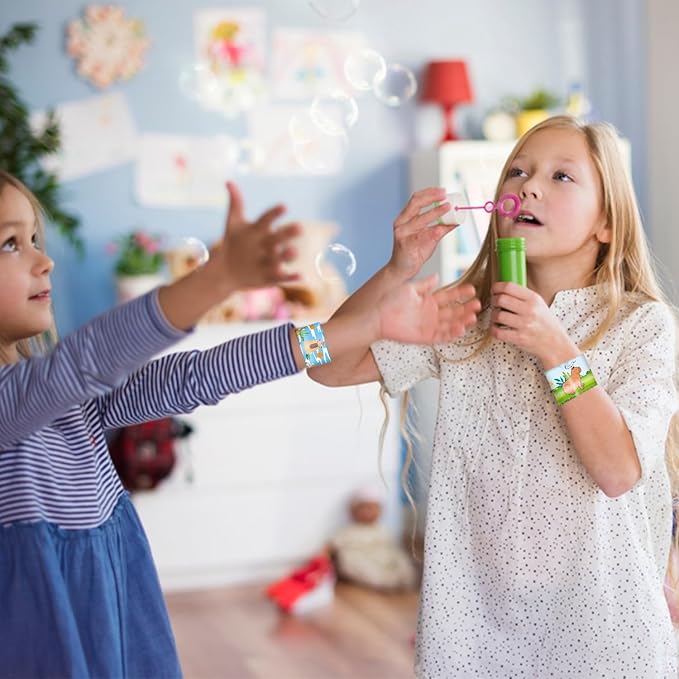 48 PCS Capybara Slap Bracelets Birthday Party Favors and Goodie Bag Fillers for kids Fun Capybara Wristbands for Party Decorations and Supplies