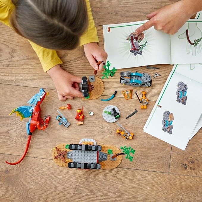 LEGO 71759 Ninjago Dragon Temple Ninja Toy and Figure Set with Motorcycle, Includes NYA Figure to Protect The Temple, Multi-Colour