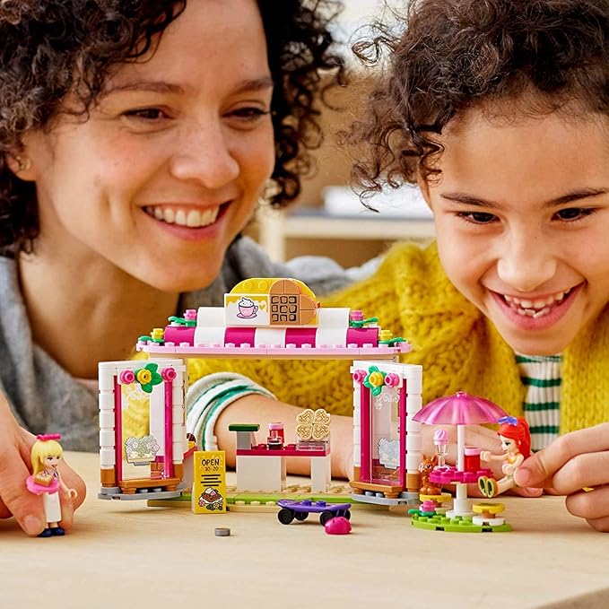 LEGO Friends Heartlake City Park Café 41426 Building Toy, Outdoor Café Set Inspires Role Play and Includes 2 Buildable Mini-Doll Figures, Great Gift for Kids Who Love Food Play (224 Pieces)