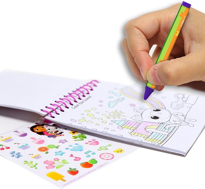 Gabby's Dollhouse 5 in1 Creativity Tub, 49-Piece Paint and Color Preschool Arts and Crafts Activity Set, Kids Toys for Ages 3 Up