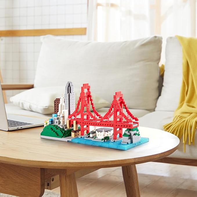 Building Blocks Set, Architecture San Francisco Building Kits Landmarks Skyline Collection Micro Building Bricks 1610 PCS