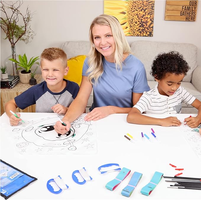 Hapinest DIY Color and Make Your Own Kite Kit for Kids | Easy to Fly Kites Outdoor Toys and Activities for Boys and Girls Ages 4 5 6 7 8 9 10 11 12 Years Old and Up