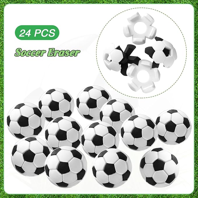 Aoriher 266 Pcs Soccer Party Favors Sports Party Supplies Gifts Set Stress Ball Stickers Whistle Keychain Bracelet Erasers Badges Organza Bags Thank You Tags