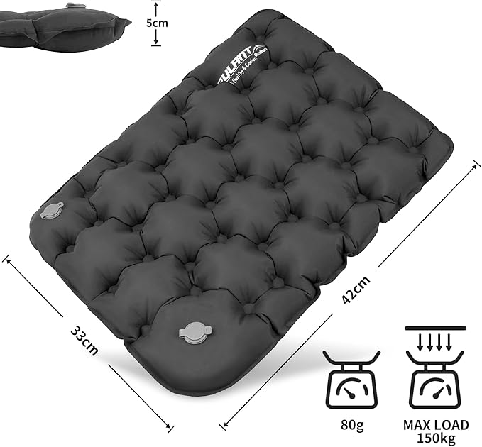 EULANT Lightweight Inflatable Seat Cushion Waterproof Air Cushion,Portable Travel Cushion Suitable for Camping Hiking Climbing Bleacher, Home and Office