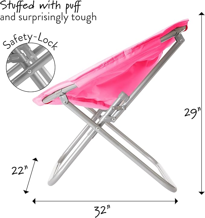 Urban Lifestyle Faux Fur Saucer Chair, Pink