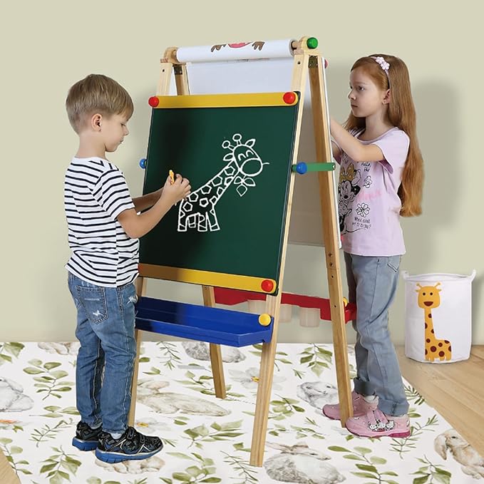 Insular Baby Splat Mat for Under High Chair/Arts/Crafts, Anti Slip and Waterproof Splash Mat for Floor, Portable Picnic Mat, 51x51 Inch, English Letter