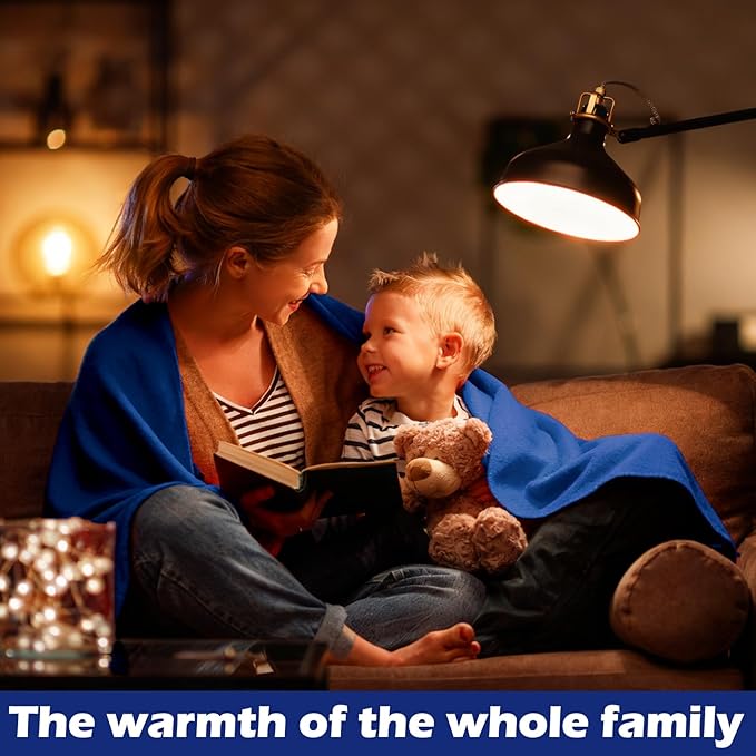 Buryeah 10 Pcs Fleece Blanket Bulk Warm Soft Fleece Blankets Cozy Lightweight Throw Blankets Plush Pet Throw Blanket for Home Bed Sofa Office Wedding Gifts Travel(50" X 60",Multi Colors)