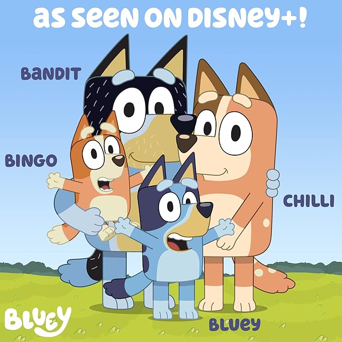 Bluey Ultimate Activity Backpack, 10+ Activities, Includes Backpack with 4 Sticker Suncatchers with 4 Suction Cups, 4 Surprise Scratch Arts, 2 Velv-its Posters, 1 Coloring Roll, 4 Markers, Kid Gifts