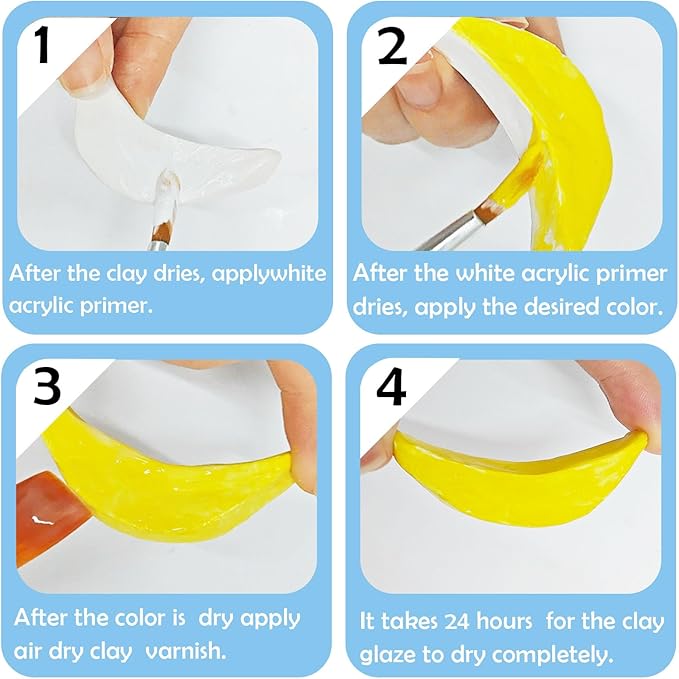 500ml Air Dry Clay Glaze, Clay Glaze Air Dry for Airdry Clay, Air Dry Clay Varnish Can Not Only Used to Prevent Clay Cracking, Scratches, and Wear,It Can Also Having a Glossy Matte Effect (Matte)