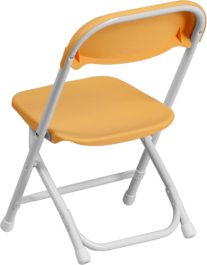 Flash Furniture 2 Pk. Kids Yellow Plastic Folding Chair