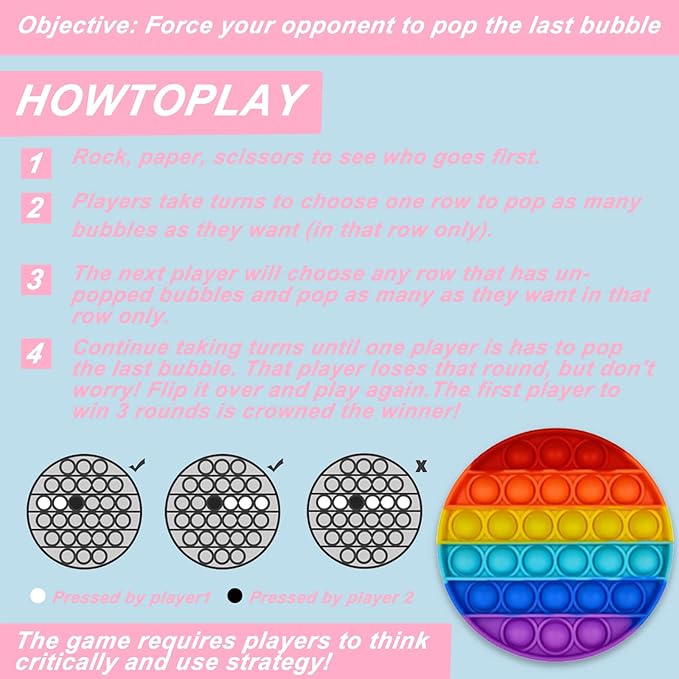 80 Pack Fidget Toys Pack,Pop Its Relieves Stress and Anxiety Sensory Toy for Kids Girls Adults ADHD,Christmas Party Favor,Classroom Rewards Prizes,Pinata Stuffers,Bulk Rewards Boxfor Boys and Girls