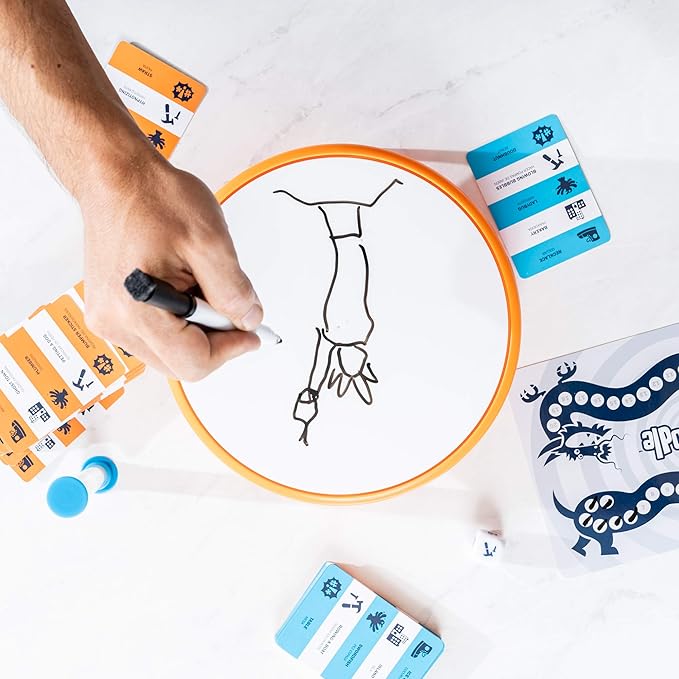 Educational Insights Spindoodle Quick Drawing Board Game - Fun Family Games, Board Games for Adults and Kids Ages 8+, Perfect for Family Parties and Game Night