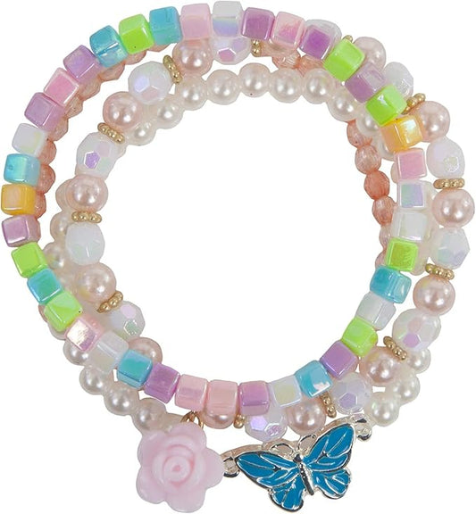Great Pretenders - Pearly Butterfly Bracelet Set Charms, Colour (Multicoloured) (84081)