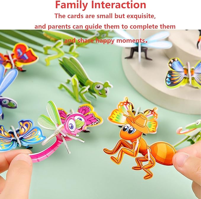 30PCS Flowarmth Puzzle, 3D Cartoon Puzzles for Kids Ages 4-8, Educational 3D Cartoon Puzzle, 30PCS Not Repeating 3D Puzzles for Kids, DIY 3D Animal Jigsaw Puzzles Art Crafts Gifts (Dinosaurs)