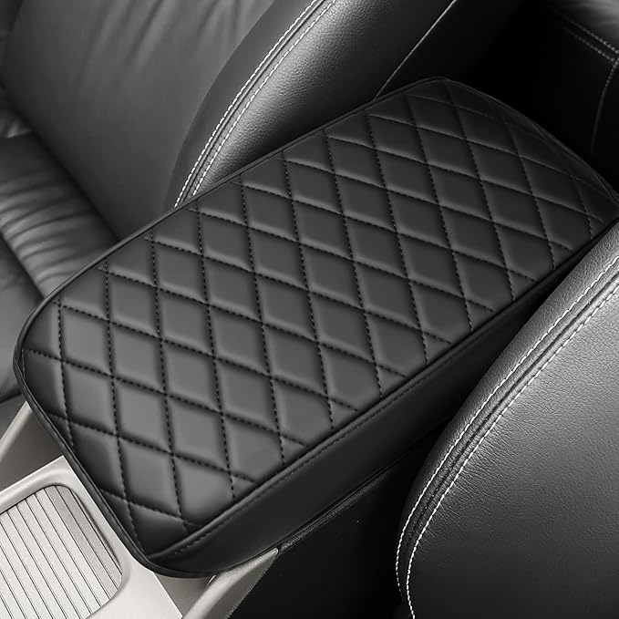 Bercicci Center Console Armrest Cover Compatible with Honda 2006-2011 Civic Sport Accessories Leather Material Center Console Liner Protection