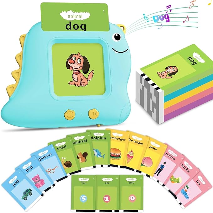 Talking Flash Card, Learning Toys for Ages 2-4, Autism Sensory Toys for Toddlers, Speak Montessori Toys for 2+ Year Old, Kids Gift for Boys Girls Birthday Preschool Activity 510 Sight Words