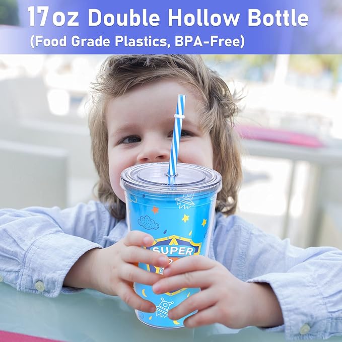 Golray Super Big Brother Gifts Set with Superhero Cape Eyemask Dinosaur Slap Bracelets Necklace, Drawstring Backpack, Plush Keychain, Insulated Plastic Tumbler Cup Big Brother Gift Little Toddler Boy